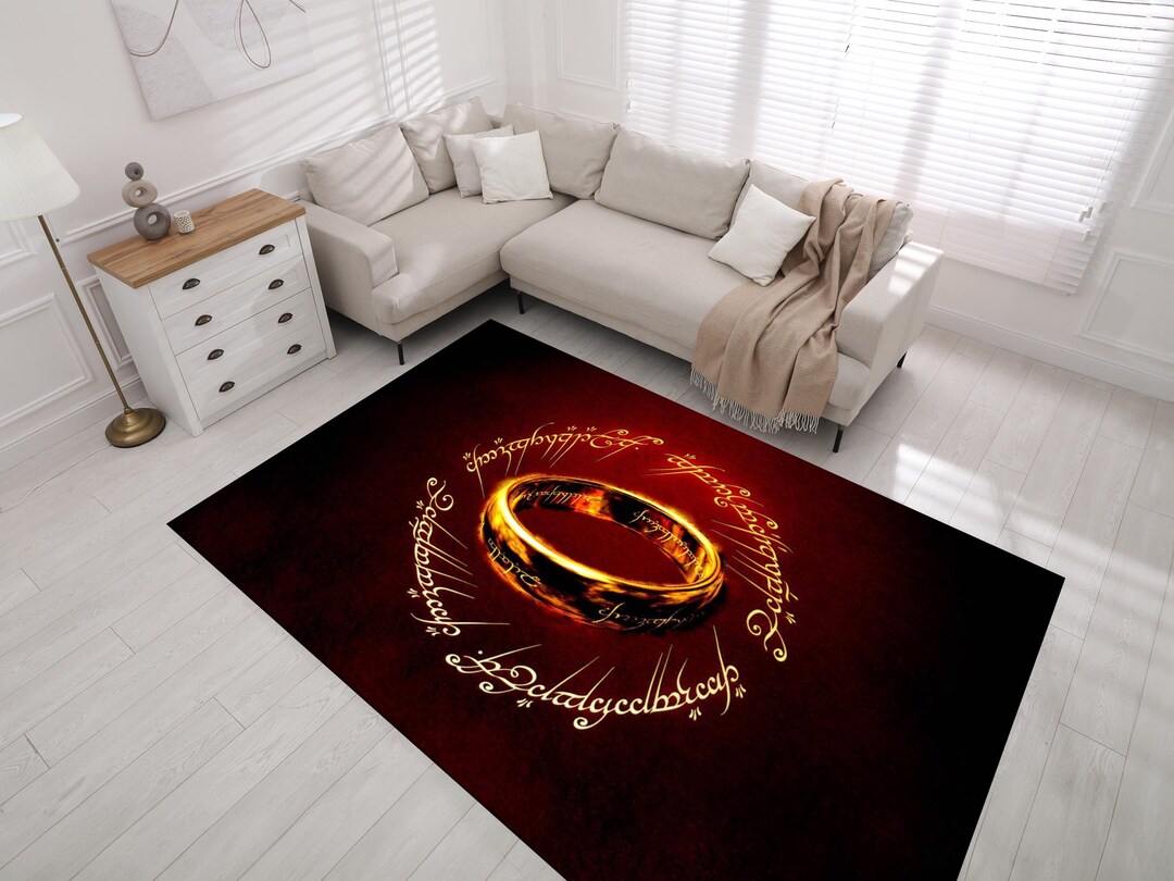 Lord of the Rings Rug: Legend Red Movie Room Decor - Etsy