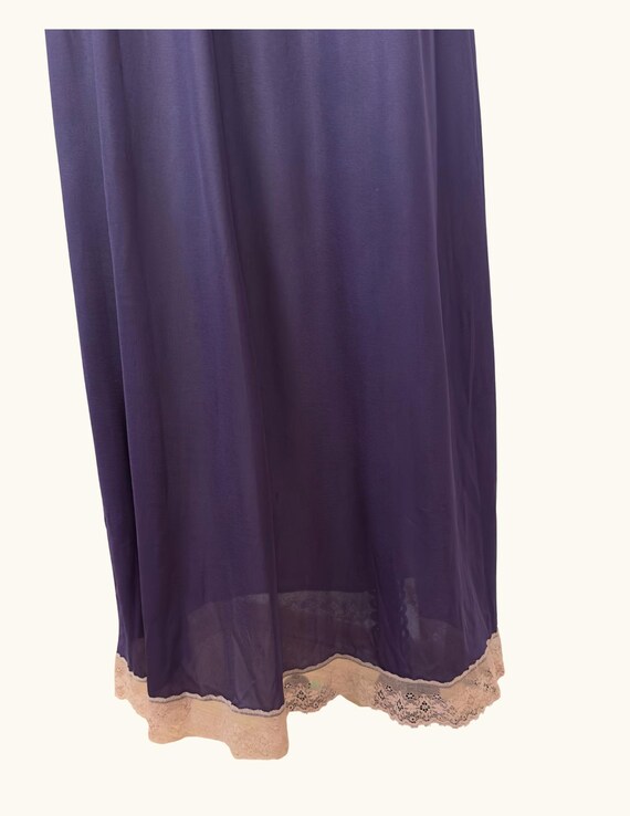 1970s Purple Maxi Nightgown - image 5