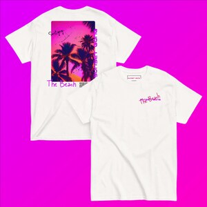 Sunset Beach tee -White-