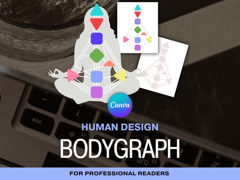 Human Design Bodygraph Canva Template: Customizable Graphic (digital ...