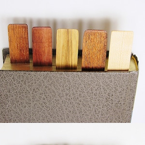 Choice of 3 Wooden Bookmarks, Wood Bookmark, Wooden Book Mark