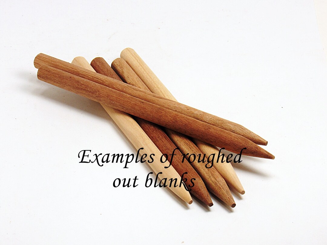 Two Semi DIY Wood Hair Sticks Etsy