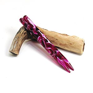 Acrylic Hair Sticks Plum Water, 6 inches (152.4 mm), Hair Accessories, Hair Jewelry, Hair Toy, Hair Pin No 2850