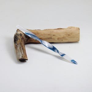 Acrylic Twisted Hair Stick Cloud, 5 5/8 inches (148.87 mm), Hair Accessories, Hair Toys, Hair Jewelry, Hair Pin No 2817