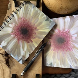Notatnik Daisy, 5 x 7, Dziennik kwiatowy, Pamiętnik kwiatowy, Inspirujący szkicownik, Prezent dla pisarzy, Notatnik poezji