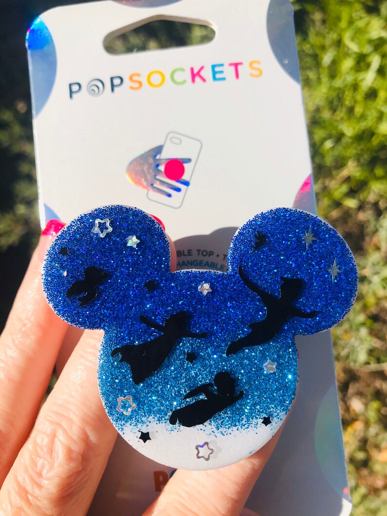 Disney Inspired Peter Pan pop socket Peter Pan\u2019s Flight to Neverland Inspired Popsocket
