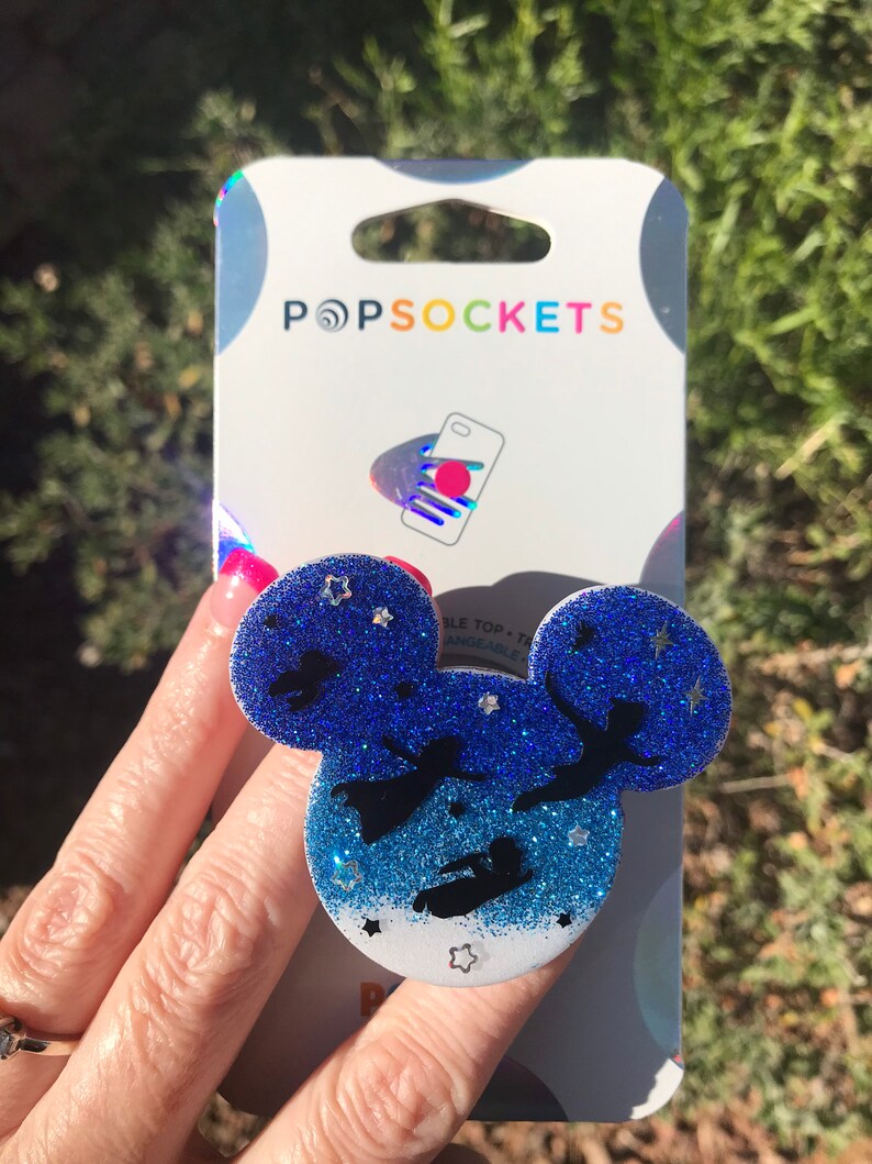 Disney Inspired Peter Pan pop socket Peter Pan\u2019s Flight to Neverland Inspired Popsocket