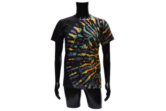tie dye camiseta negra