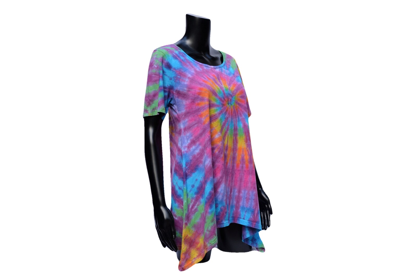 Womens Short Sleeve Tie Dye Summer Top Hand Dyed Cotton | Etsy