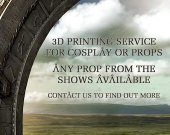 Custom 3D Printing Service for Stargate Cosplay or Props