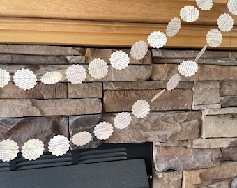 Scalloped Vintage Book Page Garland; Book Themed Celebration