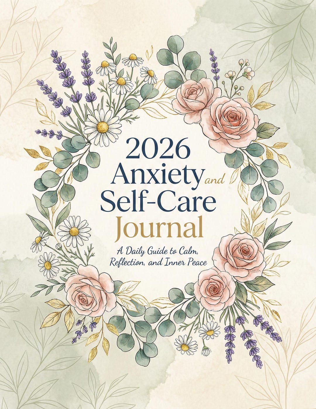 2026 Anxiety &amp; Self Care Journal and Workbook, Wellness Workbook ...