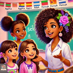 Kids digital art, Kids art, girls art, diverse art, school art, diverse school art, multicultural art, multicultural, multicultural prints,