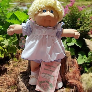 Seltene Wunderschöne Vintage 1985 Cabbage Patch Puppe ALLES ORIGINAL inclusive Geburtsurkunde