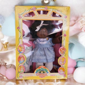Extremt sällsynt helt ny i låda 1986 Cabbage Patch Cornsilk Kids