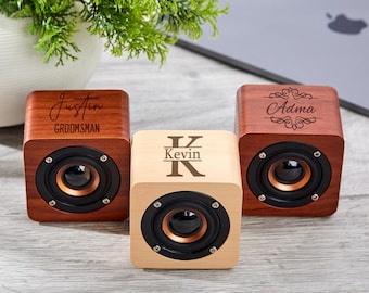 Personalized Bluetooth Speaker Custom Bluetooth Speaker Engraved Bluetooth Speaker Portable Speaker Anniversary Gift For Him Groomsman Gift