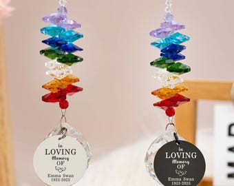 Pet Rainbow Bridge Personalized, Pet Sun Catcher, Personalized Dog Memorial Gift, Dog/Cat/Pet Remembrance Keepsake, Custom Pet Memorial Gift