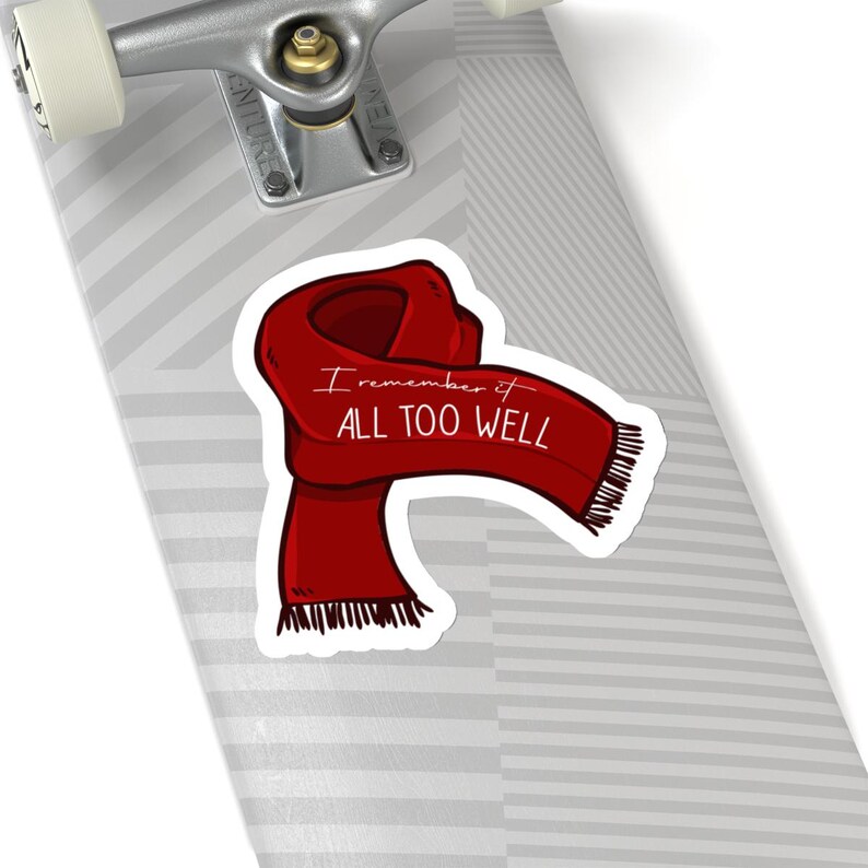 I Remember it All Too Well | Taylor Swift | All Too Well l Red l Red Scarf Sticker image 7