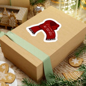 I Remember it All Too Well | Taylor Swift | All Too Well l Red l Red Scarf Sticker image 8