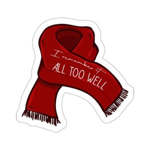 I Remember it All Too Well | Taylor Swift | All Too Well l Red l Red Scarf Sticker image 5