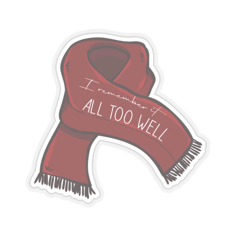 I Remember it All Too Well | Taylor Swift | All Too Well l Red l Red Scarf Sticker image 4