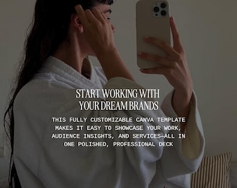 UGC Media Kit Template | Canva, Influencer Marketing (Digital Download)