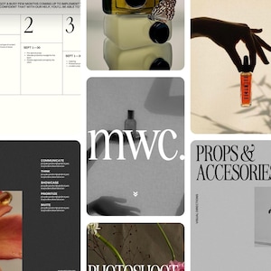 Moodboard Template for Photoshoots and Brand Art Direction