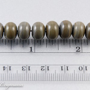 Rustic Brown Lampwork Spacer Beads, Handmade Glass Jewelry Supplies image 4