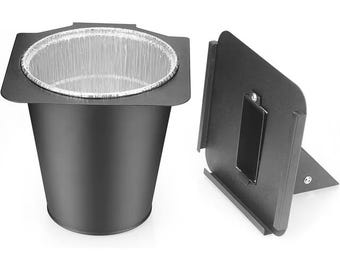 Grease Bucket with Lid & 5 Foil Liners – Universal Drip Bucket Compatible