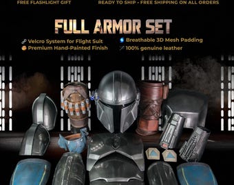 Armure mandalorienne | Armure Mando | Cosplay Mandalorien | Pièces d'armure Din Djarin | Accessoires de cosplay | Armure de Beskar | Armure mandolorienne
