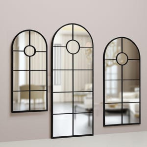 Arched Window Full Length Wall Mirror: Modern Home Decor