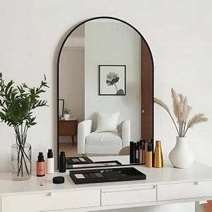 Arched Bathroom Mirror: Modern Half Circle Wall Decor