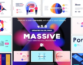 Massive X Animated PowerPoint Template, 1500+ Slides