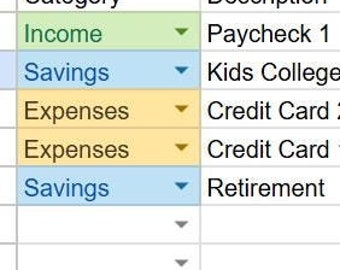 Monthly Budget and Tracker Google Sheet: Great flexible tool for tracking on the go. Customize all your categories. Calculates all totals.