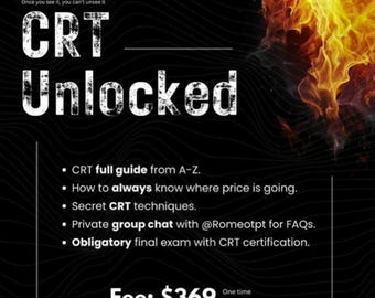 CRT UNLOCKED FULL Course | Romeo Crt Course (Updated)