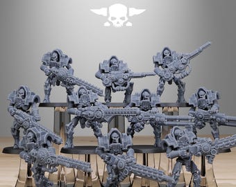 Station Forge Astronet Zwaar Infanterie Grimmig Donker Robots Sciencefiction Wargaming