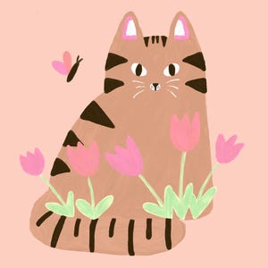 Cute Cat Print