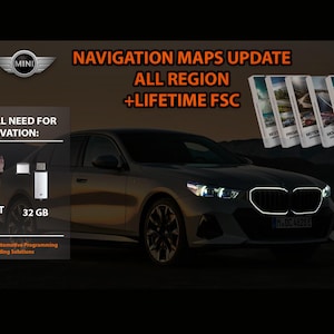 Navigationskarten Update 2025-2024 ALL REGION (Lifedame) + FSC (bmw/mini)