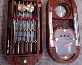 8-Point Spacer Constructor Set – Proportional Divider -  Luthier Tool, Kwila Hardwood Case