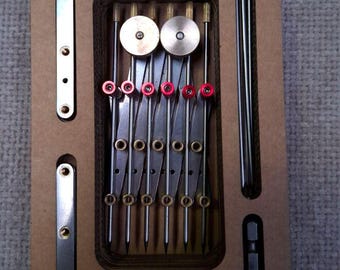 8-Point Spacer Constructor Set – Proportional Divider - Luthier, Leatherworker Tool Kit (Cardboard Box)