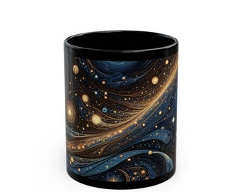 Cosmic Swirl Mug, Celestial Coffee Cup, Universe-Themed Tea Mug, Perfect Gift for Astronomers, Dreamers, Space Lovers