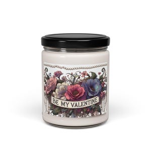 Romantic Soy Candle, Be My Valentine Candle, Gift for Her, Aromatherapy, Home Decor, Valentine&#39;s Day Decoration