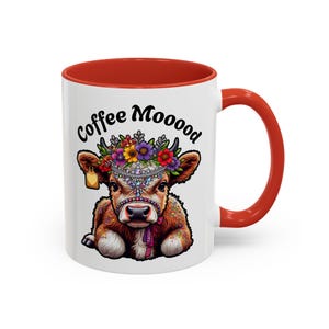 Niedliche Kuh-Kaffeetasse, Bauernhaus-Dekor, Geschenk für Tierliebhaber, lustige Kaffeetasse, Becher für sie, personalisierte Kuh-Tasse
