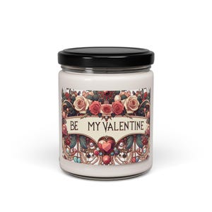 Valentine&#39;s Day Scented Soy Candle - Be My Valentine, Romantic Gift, Home Decor, Aromatic Candle, Gift for Her, Cozy Atmosphere