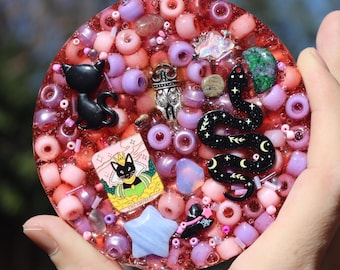 Reusable Picky Pad Crystal Tarot Cat Theme, for Anxiety, Satisfy Your Urge to Pick! *Updated Design*