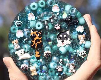 Reusable Picky Pad Raining Cats & Dogs Themed, Stress, ADHD, Dermatillomania, Anxiety, Non-Toxic, Biodegradable - Satisfy Your Urge to Pick!