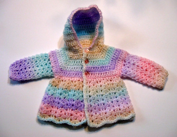 crochet baby jacket with hood pattern
