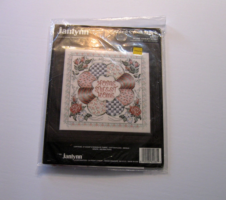 Home Sweet Home Cross Stitch Kit Counted Cross Stitch - Etsy Canada