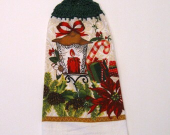 Vintage Lantern, Hanging Towel, Kitchen supplies, Hostess Gift, Handmade Christmas Gift, by NormasTreasures