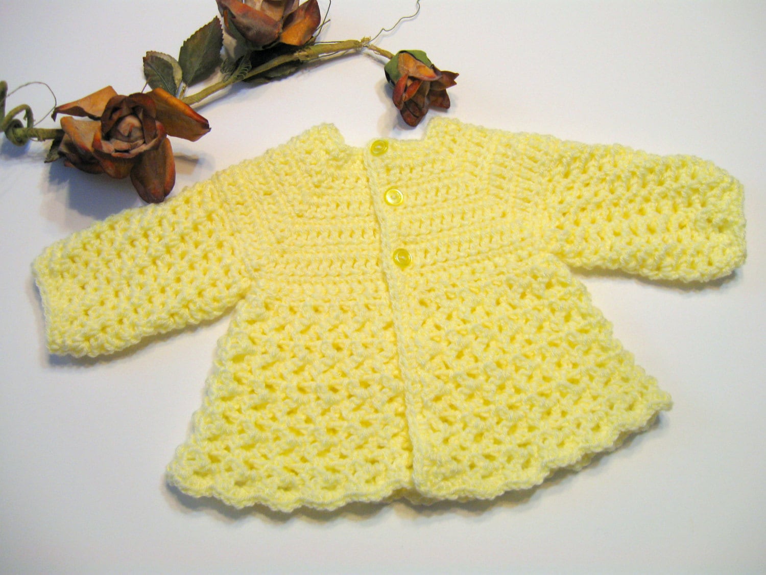 Baby Girl Crochet Sweater Pattern No Seams Instant Download Etsy